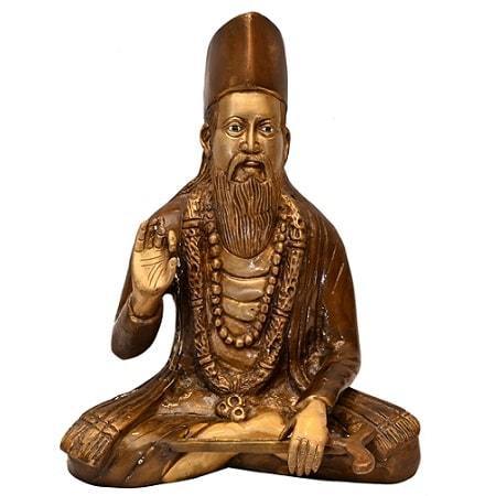 Brass Kabeer Das Ji (H 10.5 Inches, Weight 5.5 Kg)