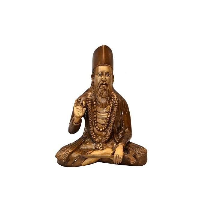 Brass Kabeer Das Ji (H 10.5 Inches, Weight 5.5 Kg)