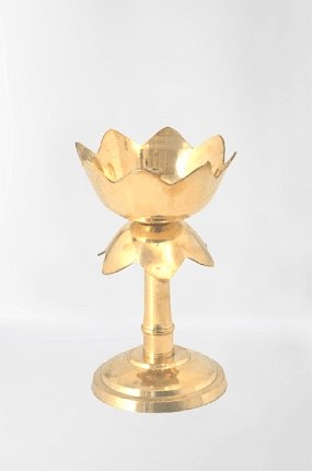 Brass Kamal Diya Stand