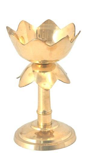 Brass Kamal Diya Stand