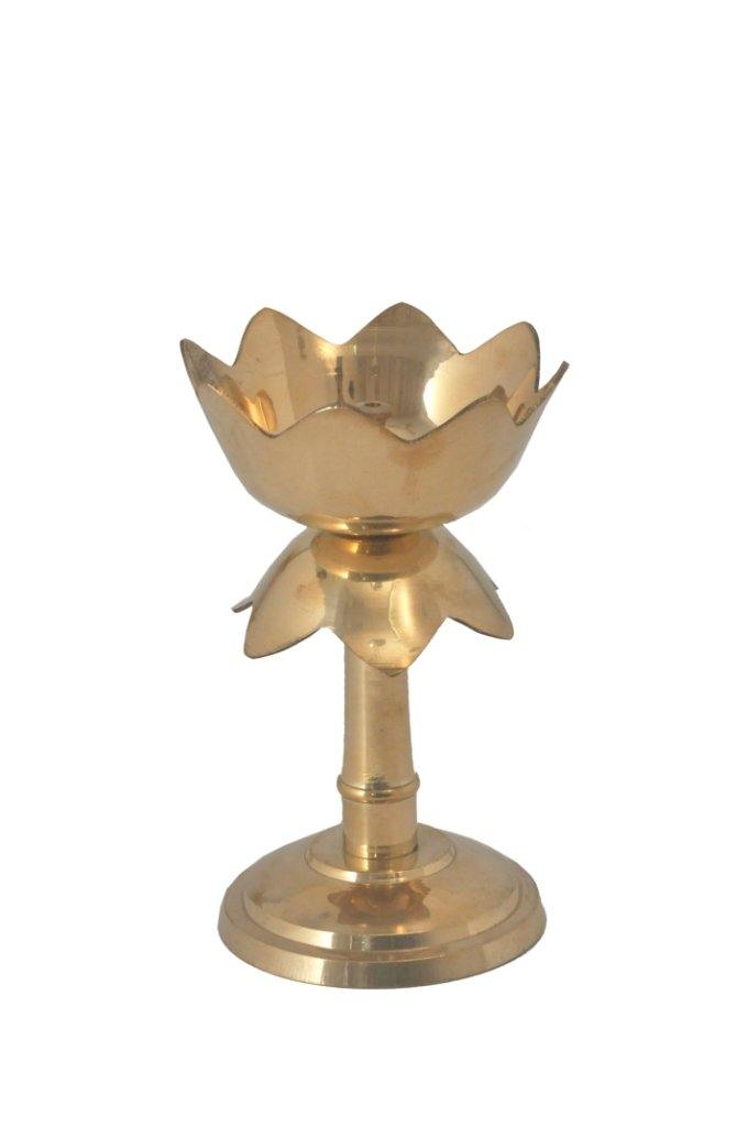 Brass Kamal Diya Stand
