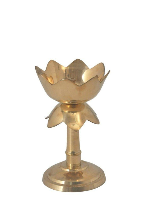Brass Kamal Diya Stand
