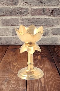 Brass Kamal Diya Stand