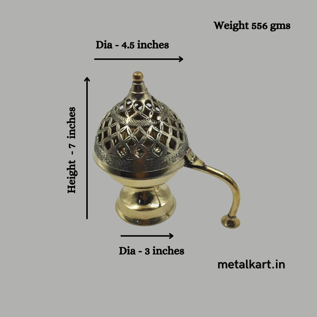 Brass Lobandan (Weight 556 gms, Height 7 Inches)