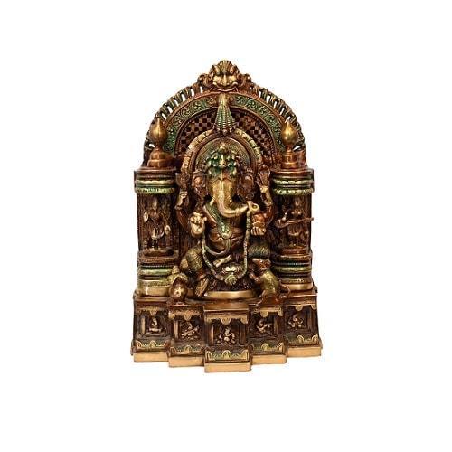 Brass Mangalmurti Morya (H 17.5 Inches, Weight 21 Kg)