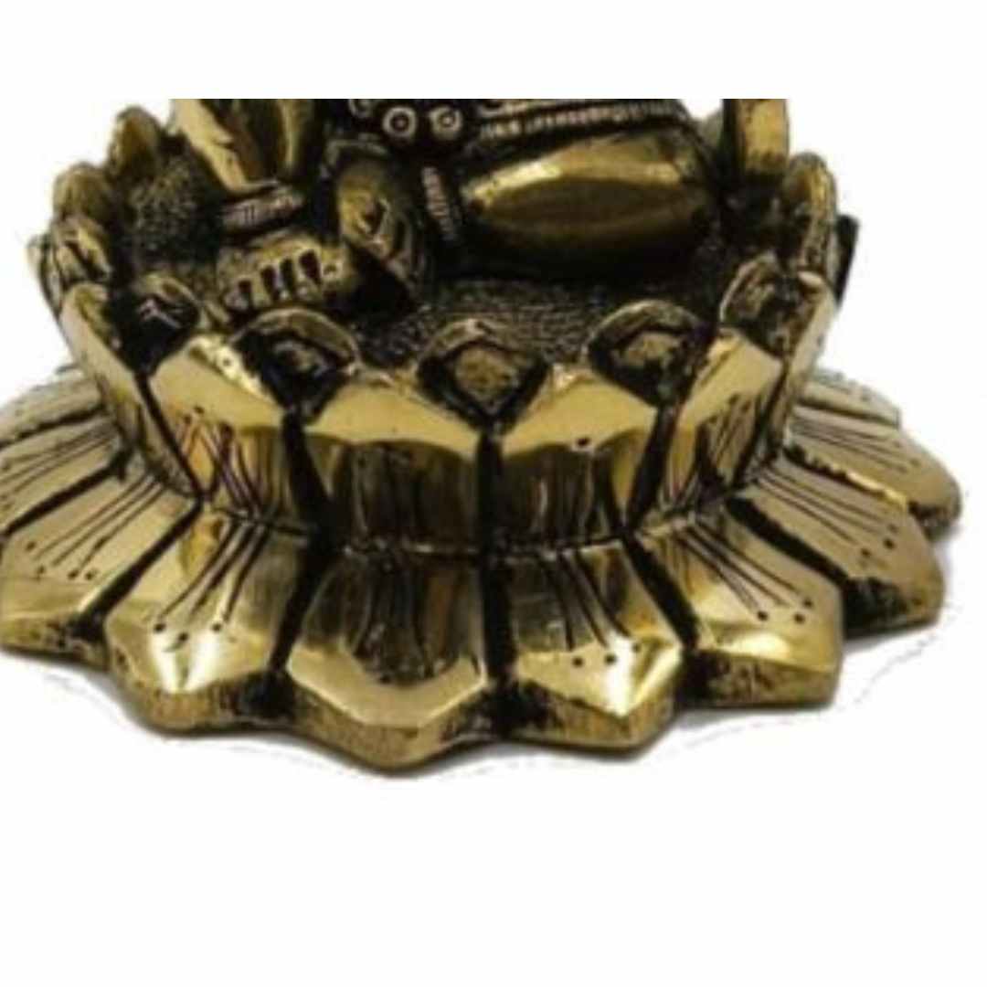 Brass Metallic Ramlala (Height 5.2 Inches, Weight 1.2 Kgs)