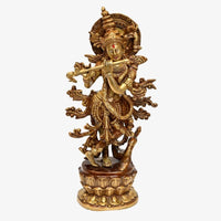 Thumbnail for Brass Muralidhar Krishna (H 16 Inches, Weight 5 Kg)