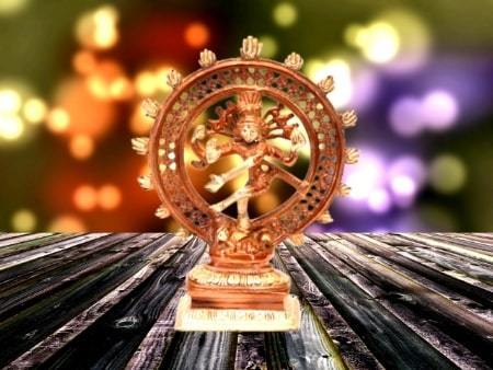 Brass Natraj (H 8.5 Inches, Weight 1 Kg)