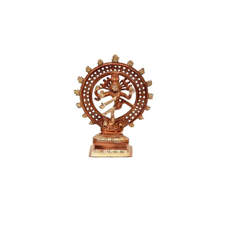 Brass Natraj (H 8.5 Inches, Weight 1 Kg)