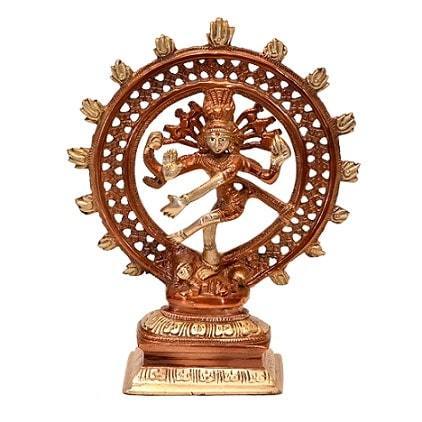 Brass Natraj (H 8.5 Inches, Weight 1 Kg)