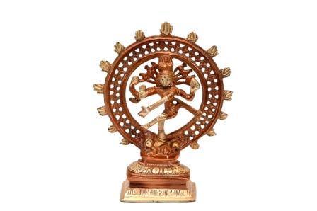 Brass Natraj (H 8.5 Inches, Weight 1 Kg)