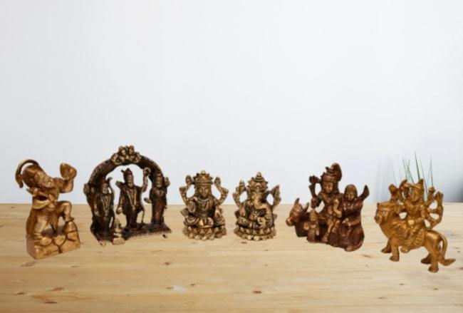 Brass Pagoda of Divinity (Pack of 5, 3-4 Inches, Weight 2 kg))
