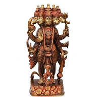 Thumbnail for Brass Panchmukhi Hanuman (Standing H 19 Inches, Weight 11.5 Kg)