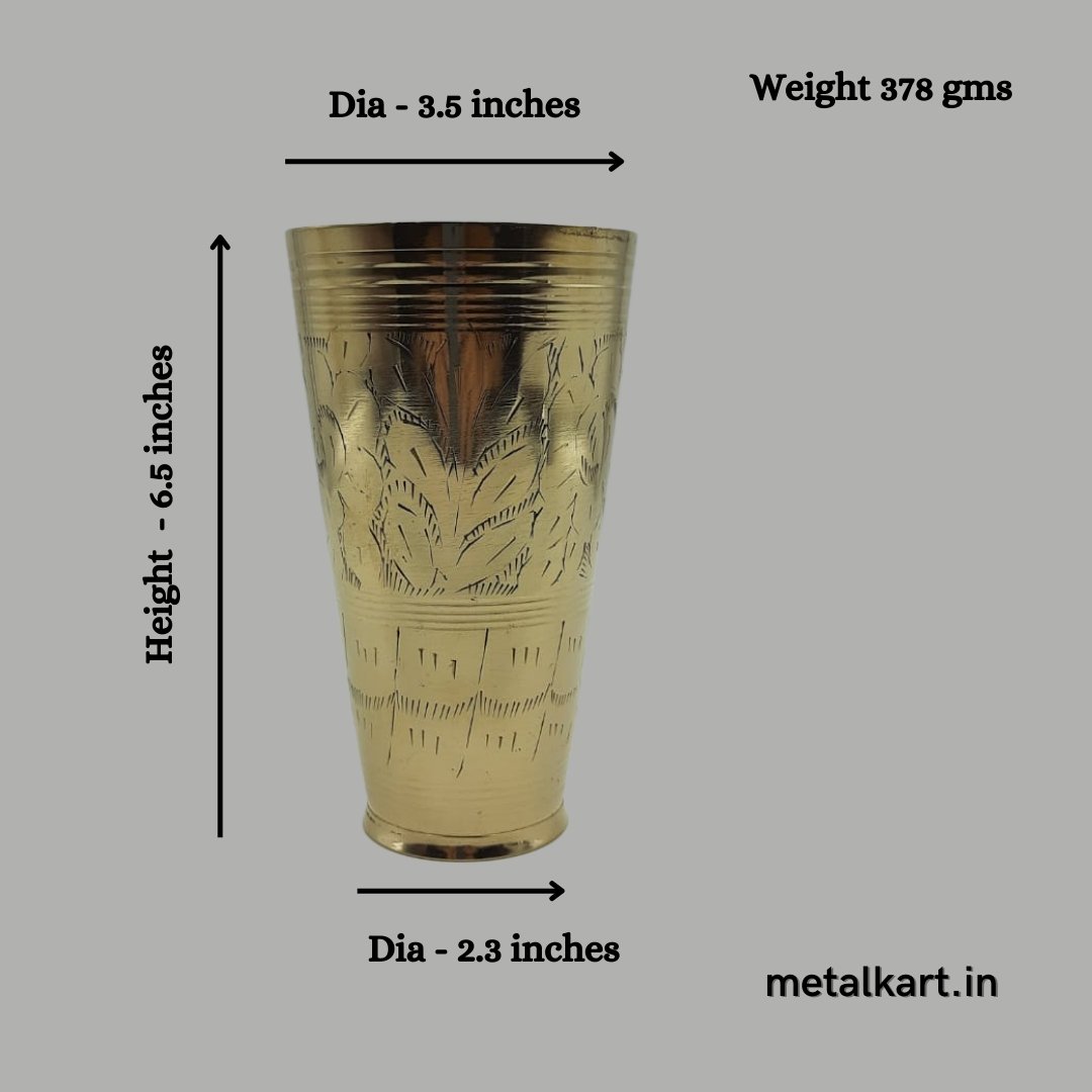 Brass Punjabi Lassi Glass