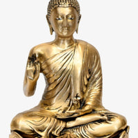 Thumbnail for Brass Ratnasambhava Buddha (H 12 Inches, Weight 7 Kg)
