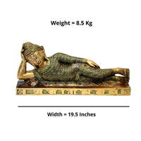 Thumbnail for Brass Reclining Buddha (H 19.5 Inches, Weight 8.5 Kg)
