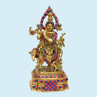 Thumbnail for Brass Sarvapriya Krishna (H 15 Inches, Weight 5.5 Kg)