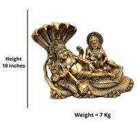 Thumbnail for Brass Shesh Shaiya Lakshmi Vishnu (H 10 Inches, Weight 7 Kg)