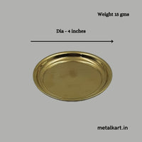 Thumbnail for Brass small pooja Plate