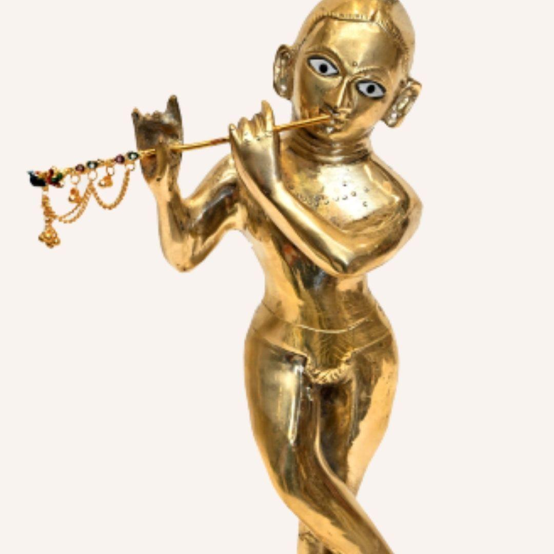 Brass Thakur Ji (H 14 Inches, Weight 4.5 Kg)