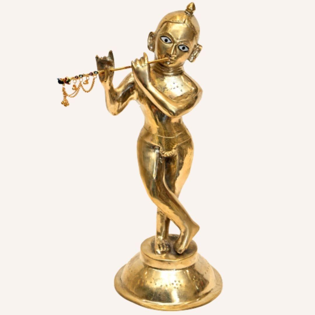 Brass Thakur Ji (H 14 Inches, Weight 4.5 Kg)
