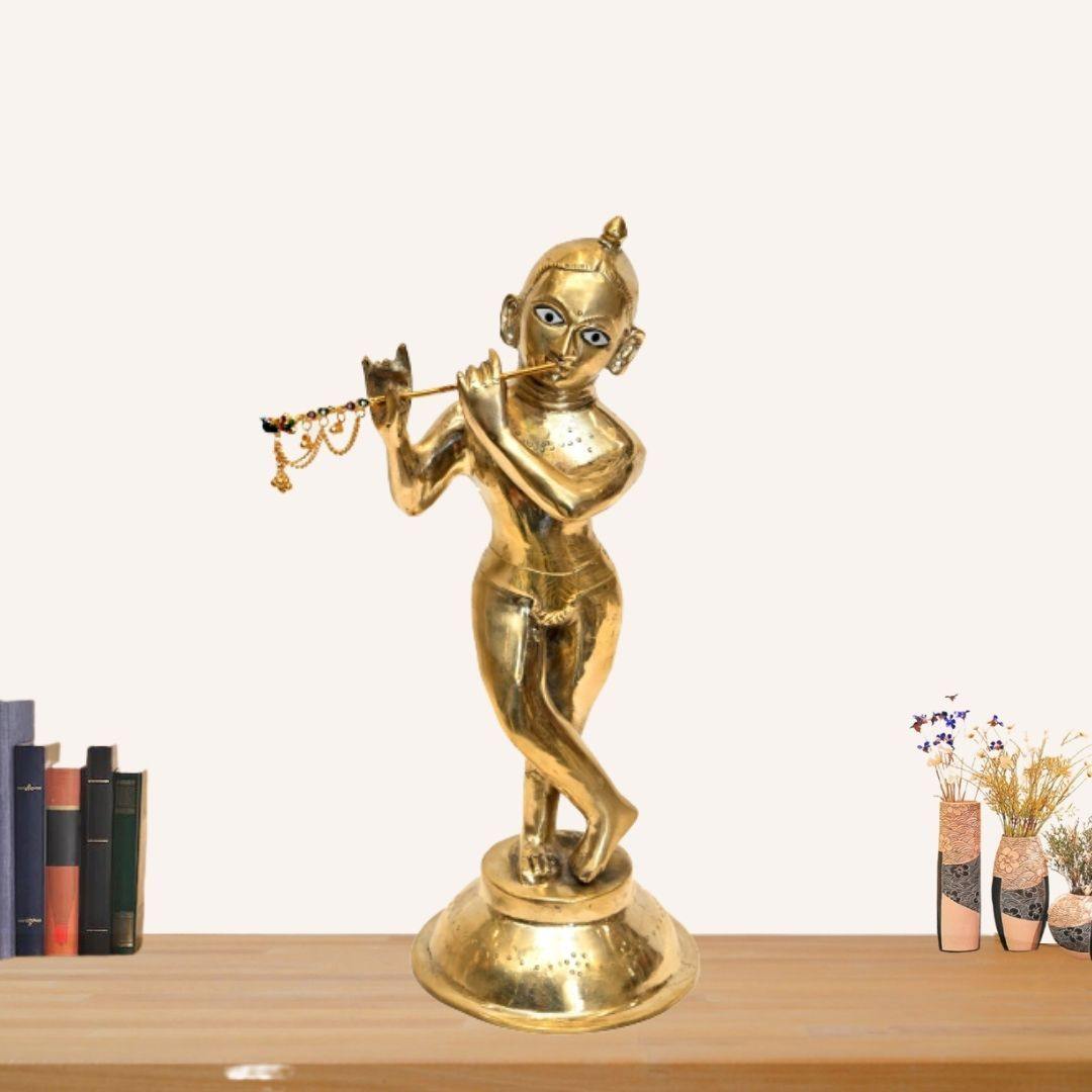 Brass Thakur Ji (H 14 Inches, Weight 4.5 Kg)