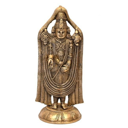 Brass Tirupati Balaji (H 19 Inches, Weight 9 Kg)