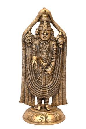 Brass Tirupati Balaji (H 19 Inches, Weight 9 Kg)