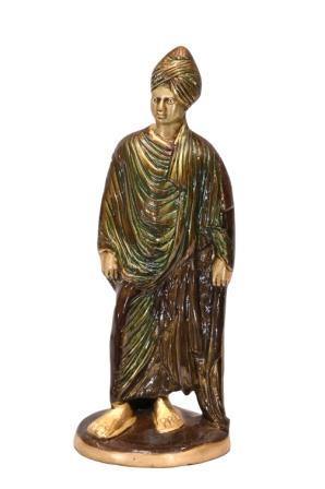 Brass Vivekananda (H 17 Inches, Weight 4 Kg)