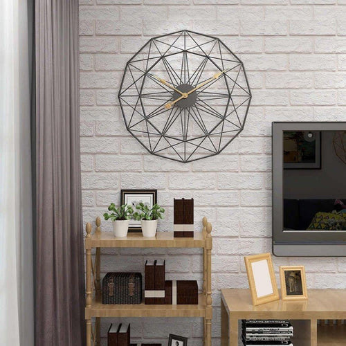Bumper Sale Designer Metallic Star Clock ( Dia 24 inches)