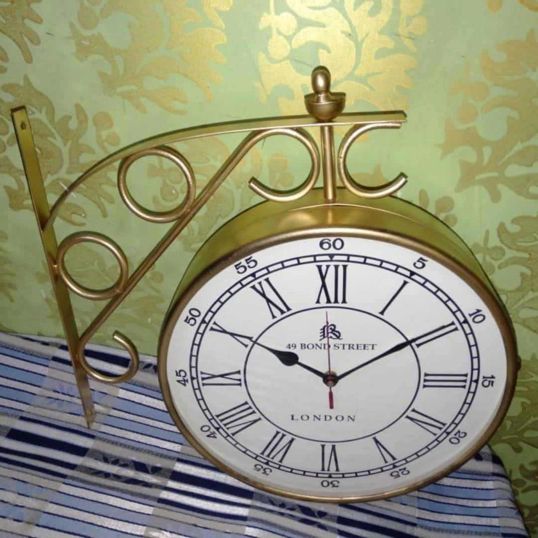 Bumper Sale Designer metallic Victoria London Wall Clock (Dia 12 Inches)