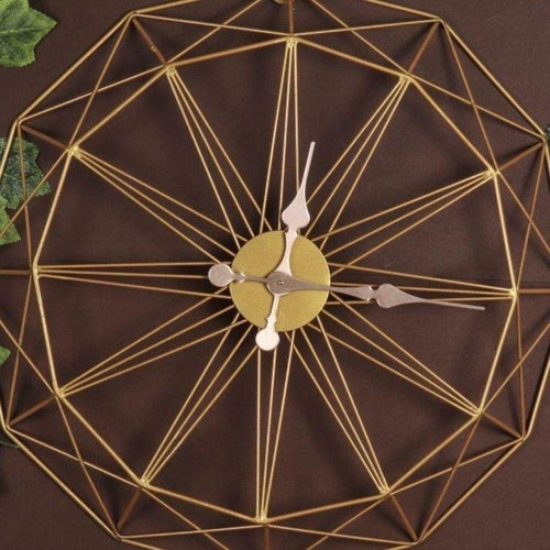 Bumper Sale Geometrical design metallic wall clock (Dia 24 Inches)