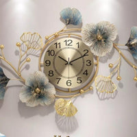 Thumbnail for Bumper Sale Metalkart special flowery premium wall clock cum wall design (48 x 24 Inches)