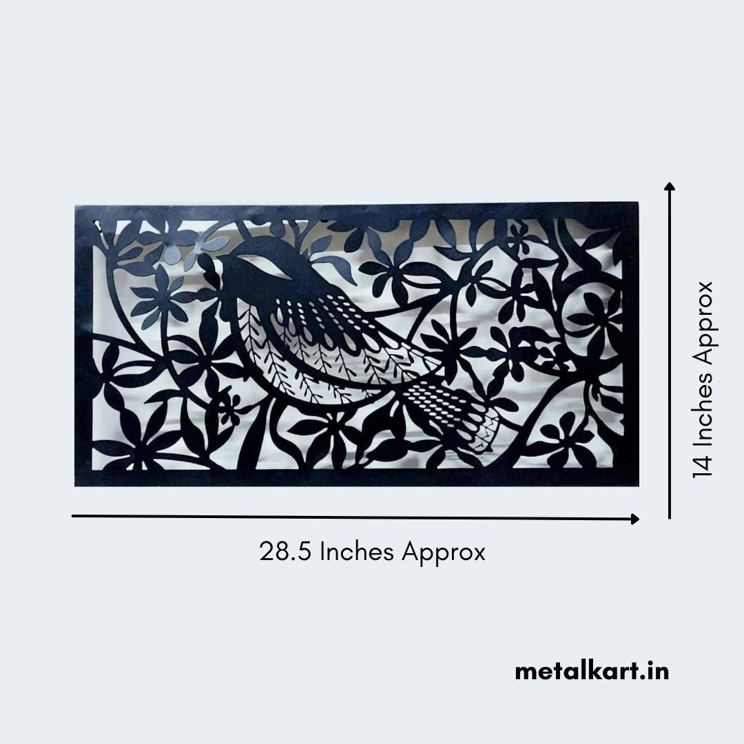 Bumper Sale Metallic Perching Bird Wall Sculpture (28.5 x 14 Inches)