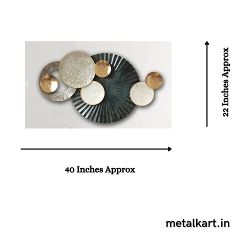 Bumper Sale Metallic Solar circular wall hanging art (40 x 22 Inches)