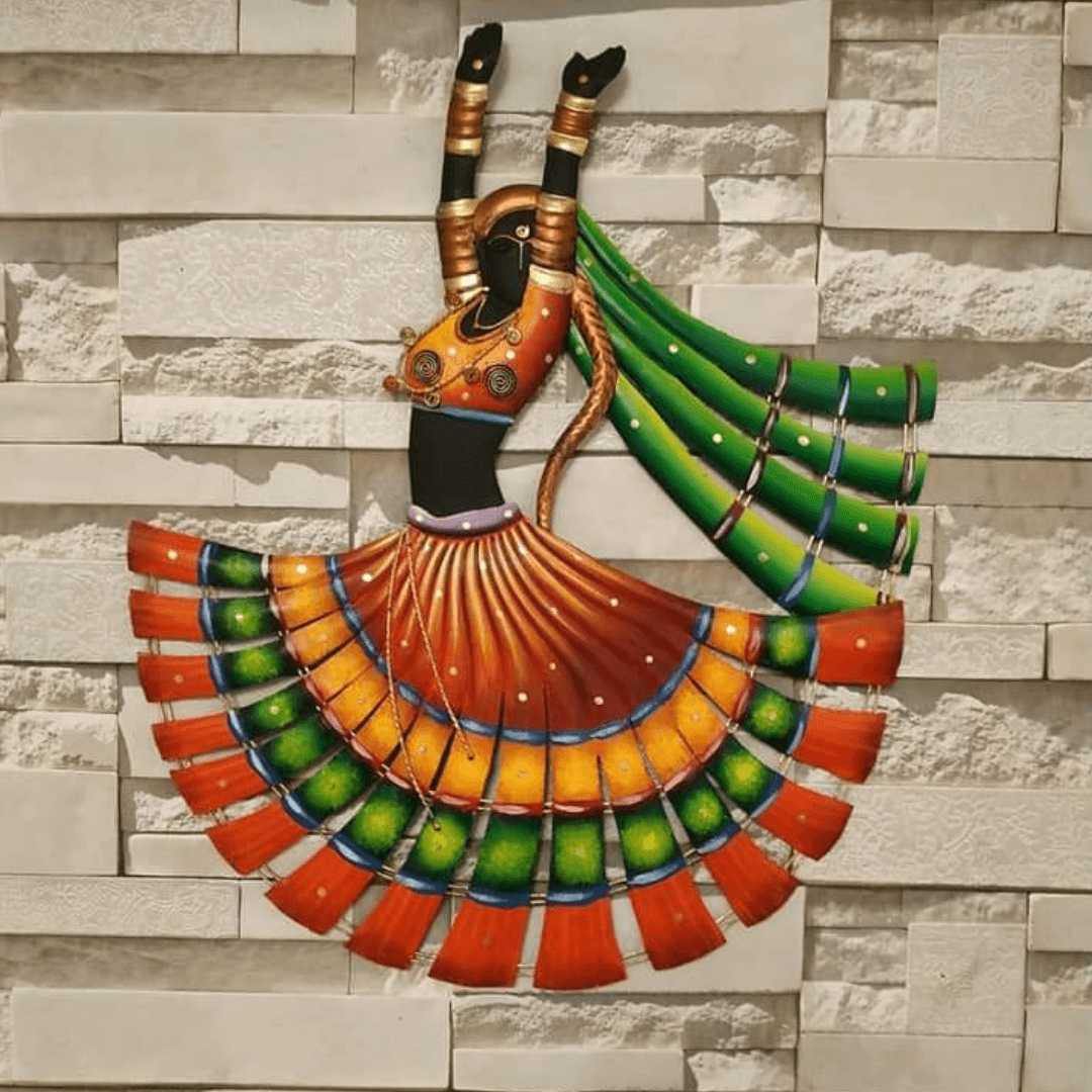 Bumper Sale Mettalic Wall Art Kalbeliya (22 * 20 Inches)