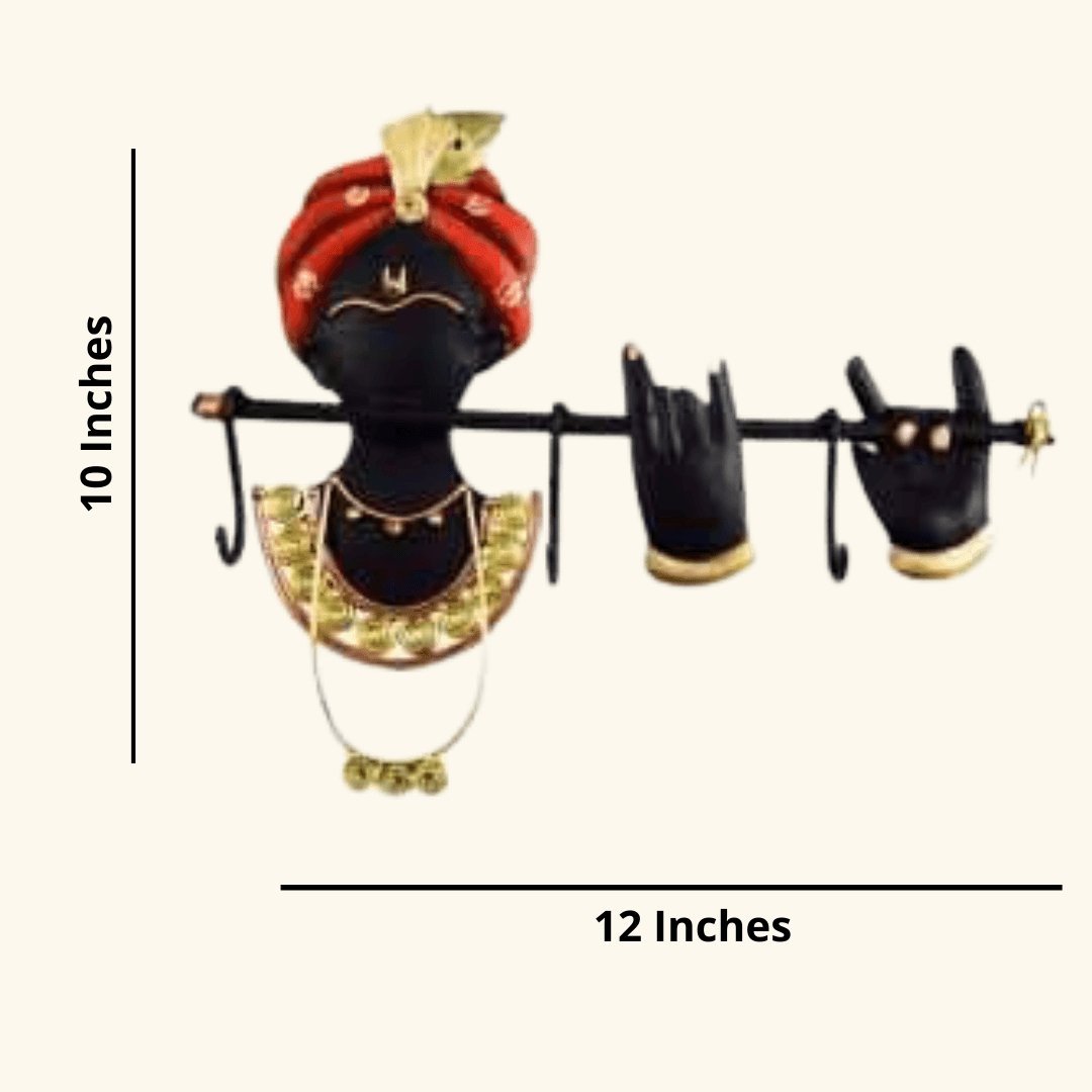Bumper Sale Mettalic Wall Art Krishna Key saver (12 * 10 Inches)