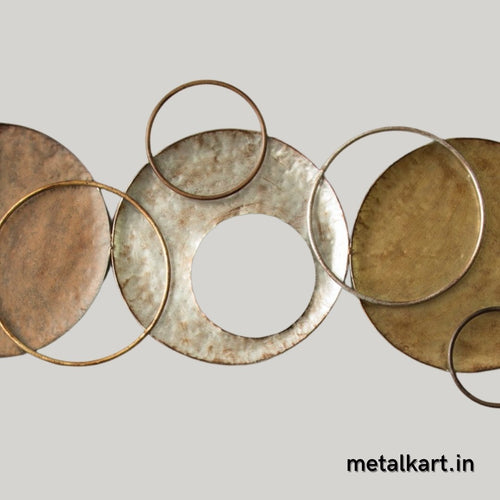 Bumper Sale Multiple circle antique look wall hanging art (47 x 20 Inches)