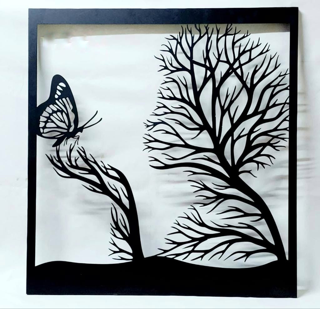 Bumper Sale Nectar feed of Butterfly Metal Wall design (24 x26 Inches)