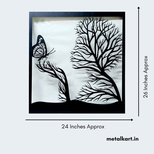 Bumper Sale Nectar feed of Butterfly Metal Wall design (24 x26 Inches)