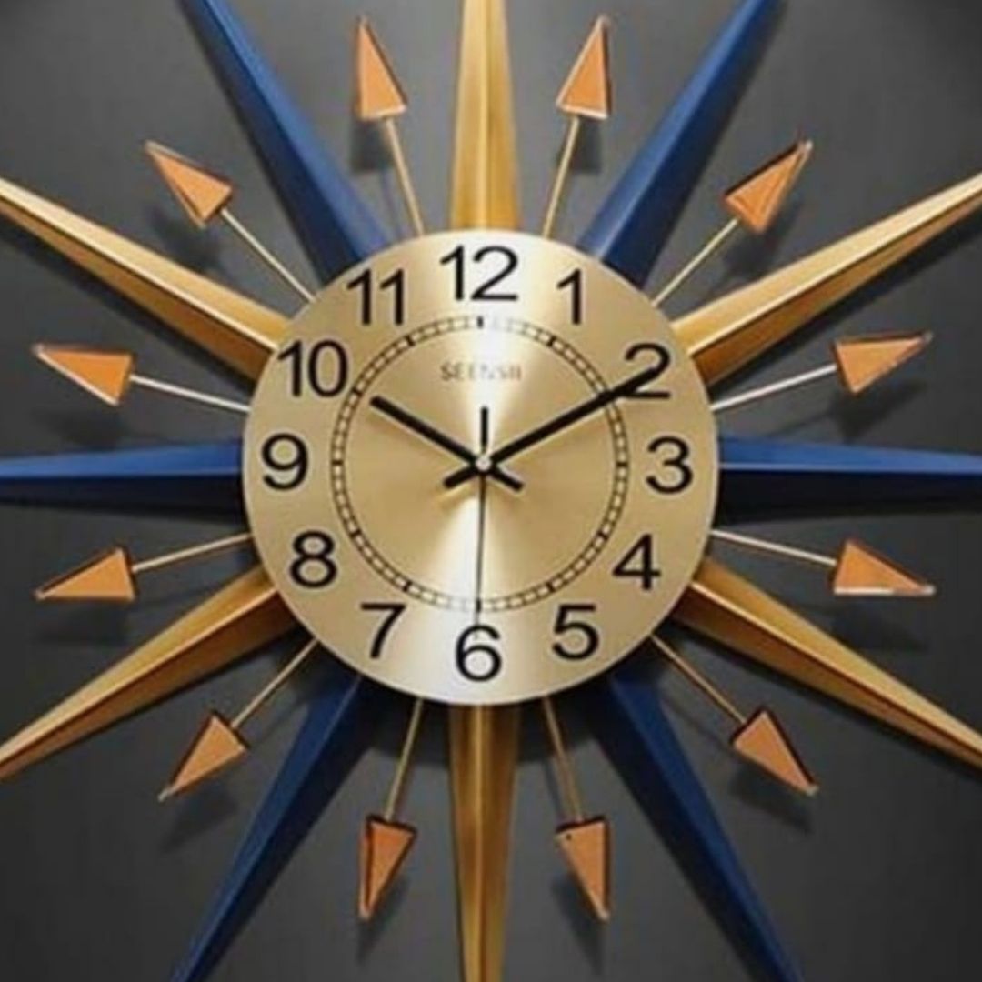 Bumper Sale Sun Ray Wall Clock (24 Inches Dia)