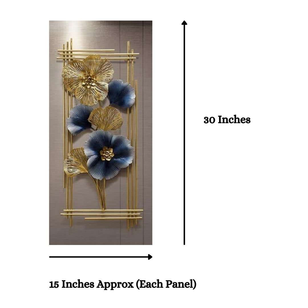 Bumper Sale Vertical 2 Framed Zara Metal Wall Art (15 x 30 Inches )