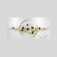 Thumbnail for Butterfly Net Circular Metal Wall Art (48 x 24 Inches)