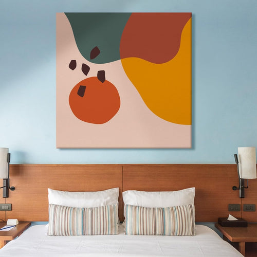 Cascading Echoes Canvas Wall Painting (36 x 36 Inches)