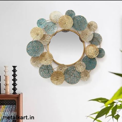 Circular Mirror in Metallic Web Plates (24 Inch Dia)