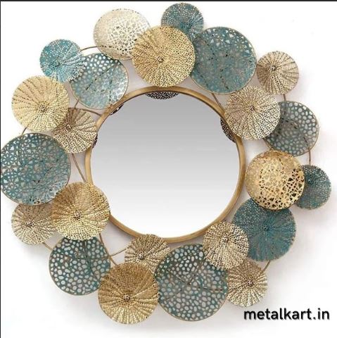 Circular Mirror in Metallic Web Plates (24 Inch Dia)