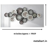 Thumbnail for Circular Orbit 15 Circular Plates Metallic Wall Accent (48 x 24 Inches)