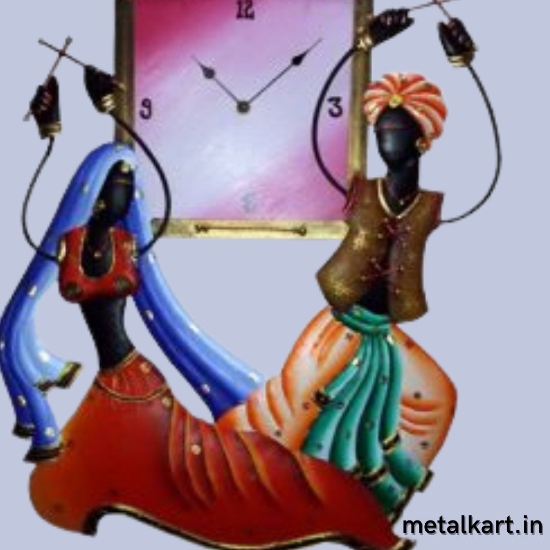 Dandiya Raas Wall clock (20 x 18 Inches)