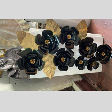 Dark Green Rose Wall Art (45 x 26 Inches)