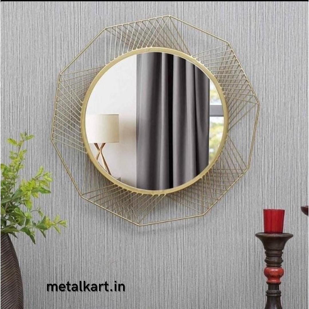 Decagonal Circlurar Mirror (24 Inches)